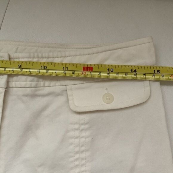 Rafaella Women's White Straight Pants Cotton Blend Stretch Size 8 - Picture 3 of 11